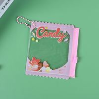 Bolsa con cremallera con diseño de dibujos animados, resistente a la humedad, con revestimiento UV y acuoso, funda protectora para colgante, estilo japonés, para pasadores y dulces