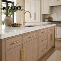 Perabot Dapur Melamin High Gloss Standar Modern Kabinet Wastafel Mini Melamin Kabinet Hitam Putih High Gloss