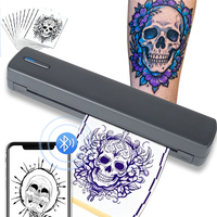 Imprimante thermique portable sans fil A4 pour reçus et documents, couleur, compatible iOS et Android, 203 DPI, batterie 2600 mAh, économique