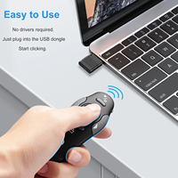 Télécommande USB sans fil 2,4 GHz avec pointeur laser rouge, portée de 10 m, pour présentations PowerPoint Mac/Windows, garantie 1 an