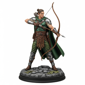 カスタムデザイン3D PVC樹脂男性ハンターシリーズアクションフィギュア像ギフトコレクション - Product Image 5