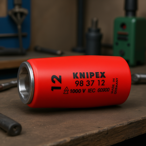 Clé à douille Knipex 12 mm 1000 V isolée, fabriquée en Allemagne - Product Image 3