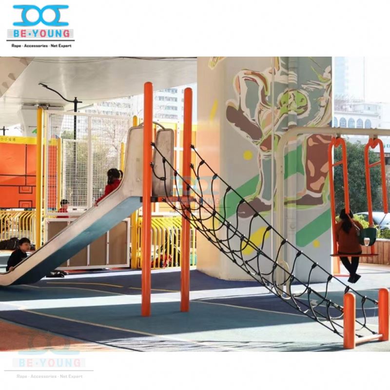 Backyard Playground Hanging Woven Rope Tunnel Bridge Hanging Bridge China  Trade,Buy China Direct From Hanging Bridge