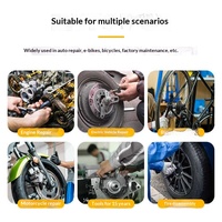 Kit d'outils de réparation automobile FixCraft en acier au carbone, clé à cliquet, douilles, petit clé à molette, boîte à outils pour la réparation automobile et domestique