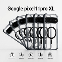 Funda Transparente Anti-Caídas Magnética de Acrílico 3 en 1 con Moldeo por Inyección para Google Pixel 11/11 Pro/11 Pro XL