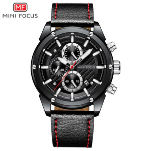 Reloj MINI FOCUS 0161 G de Moda para Hombre, Reloj de Pulsera de Cuarzo con Correa de Cuero, Envío Directo, Deportivo, Casual, Resistente al Agua, Relojes para Hombre, Montre - Product Image 4