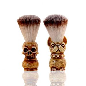 Barbier professionnel Whisker bulle crâne cheveux doux moustache brosse barbe bol hommes outils de nettoyage - Product Image 1