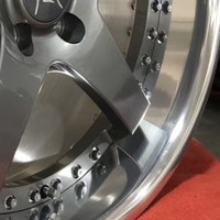 Pengzhen Rims dua potong roda mobil palsu BMW, velg mobil tempa logam paduan Aluminium 5x120 18 19 20 21 22 inci