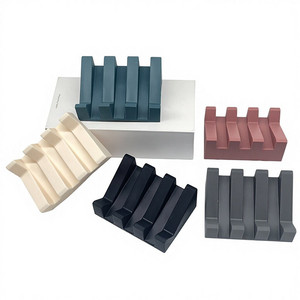 Custom Self-Draining Silicone <strong>Soap</strong> <strong>Dish</strong> Waterfall Shower <strong>Soap</strong> Holder Tray <strong>with</strong> <strong>Drain</strong> for Bath &amp; Toilet Supplies <strong>Soap</strong> Saver - Product Image 4
