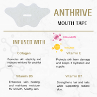 CM nouveauté ruban de bouche en forme de lèvre personnalisé ruban de sommeil pour femmes ruban de bouche infusé à la vitamine E B5 B7 avec collagène pour dormir