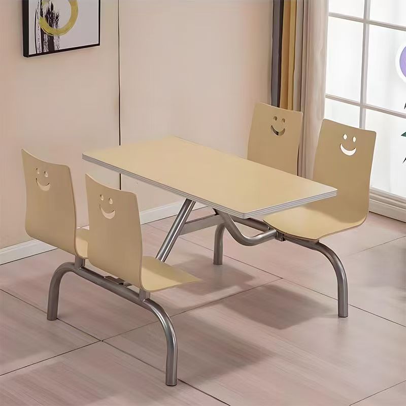 Oak color [1 table and 4 chairs] with gray frame