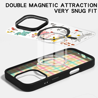 Étuis de téléphone portable transparents magnétiques puissants personnalisés pour iPhone 16 16e 15 14 accessoires de téléphone portable