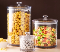 Bocaux de cuisine, récipients de stockage d'aliments et de biscuits pour garde-manger, boîtes d'apothicaire de salle de bain, passe au lave-vaisselle
