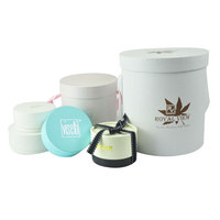 Boîte cylindrique ronde pour fleurs, emballage personnalisé avec logo, boîte cylindrique pour mariage, décoration