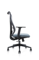 Chaise ergonomique réglable chaise d'ordinateur pivotante à dossier haut