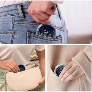 กล่องยา & PS โลหะขนาดเล็กออกแบบได้เองตัวจัดระเบียบน่ารักสำหรับวิตามินยาน้ำมันปลาและอาหารเสริมมีดีไซน์ดอกไม้ - Product Image 6