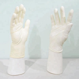 Productos al por mayor de alta calidad sin polvo guantes de látex blanco lechoso para trabajar a prueba de agua - Product Image 5