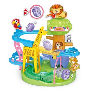 Nueva Serie de Animales, Divertidos Animales Jugando en un Tobogán, Juguetes de Plástico, Tobogán de Volteo para Niños - Product Image 2