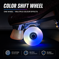 Roues de patins à roulettes LED 58x32 à changement de couleur pour patins professionnels d'extérieur