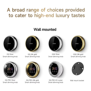 Interrupteur tactile intelligent LTECH avec variateur, interrupteur mural intelligent à bouton rotatif, système de contrôle intelligent de la maison Wifi, Matter HomeKit, Home <span class=keywords><strong>Assistant</strong></span> - Product Image 4
