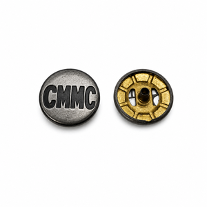 Boutons-pression carrés ronds en alliage de zinc pour chemises homme, 12 mm, avec logo personnalisé, motif métallique, boutons-pression pour abaya - Product Image 1