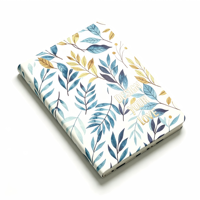 Carnet à couverture rigide de haute qualité avec motif aquarelle personnalisé, logo en relief et estampage à chaud, couleur personnalisée pour cadeau