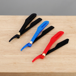 Rasoir turc à lame unique en acier inoxydable, manche en plastique ABS, rouge, bleu, noir, coloré, rasoir jetable pour hommes, marque ASAP - Product Image 3
