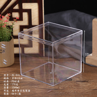 Boîtes à dessert carrées transparentes Ps Boîtes d'emballage en plastique pour bonbons et biscuits Tiramisu Cake Case