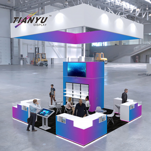 Ai công nghệ kỹ thuật số thiết kế 3D hội chợ gian hàng triển lãm LED hiển thị chiếu sáng Triển Lãm Đứng với TV - Product Image 4