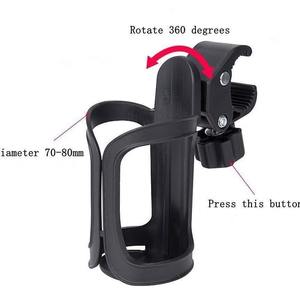 Soporte para biberón para cochecito, bicicleta, portavasos de plástico negro de liberación rápida para coche de niños - Product Image 3