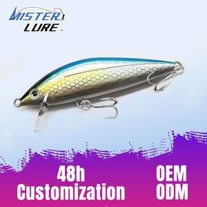 MISTER LURE 7cm 10g Kunstlok Aas met Assist Hook Forelvisserij Loklicht Minnow Vis Aas Hard Aas Crankbait - Product Image 1