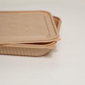 Barquette alimentaire jetable biodégradable à 5 compartiments, <span class=keywords><strong>sans</strong></span> BPA, compatible micro-ondes, avec couvercle anti-fuite, pour repas en avion et préparation de repas - Product Image 5