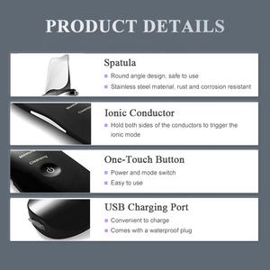Vibration haute fréquence visage peau morte nettoyage visage spatule Peeling Machine points noirs dissolvant ion sonique peau épurateur - Product Image 4