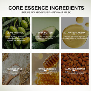 <span class=keywords><strong>Masque</strong></span> capillaire professionnel pour <span class=keywords><strong>cheveux</strong></span> secs et abîmés, traitement revitalisant, hydratant, à l'huile d'olive, naturel, biologique, réparateur, crème capillaire - Product Image 4