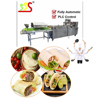Ligne de production entièrement automatique de pain plat multifonctionnel pour coquilles de tacos de maïs, chapati, paratha, roti, lavash