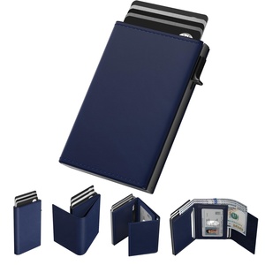 Boshiho Customized Pop-up <b>Wallet</b> for Women and Men <b>RFID</b> <b>Blocking</b> PU Leather Carbon Fiber <b>Wallet</b> with Money Clip Card Holder - Product Image 6