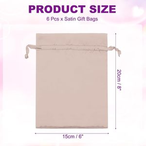 High Quality Custom Print Logo Reusable Travel Portable Candy Color Silk Cloth Jewelry Dust Satin Drawstring Pouch <b>Bag</b> - Product Image 2