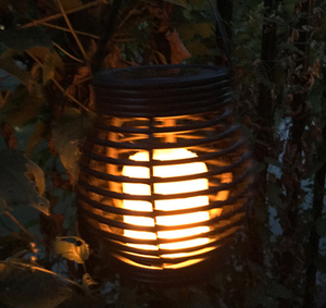 ラタンランタン新デザインバッテリー<span class=keywords><strong>LED</strong></span>キャンドル充電式ポータブルソーラーガーデンランプレトロ屋外キャンプ用プラスチック製 - Product Image 5