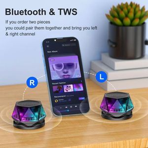 TWS G300 Magnetic Diamond Wireless <b>Speaker</b> RGB Color Light Portable Phone Stand for Home Outdoor Party - Product Image 3