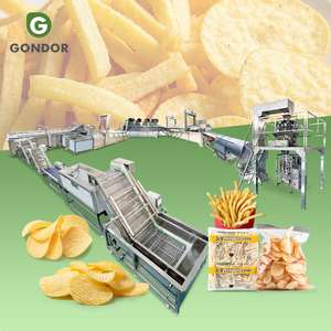 Nouvelle ligne de production de frites et de chips surgelées, machine de transformation des fruits et légumes, entièrement automatique, haute productivité, certifiée ISO - Product Image 1