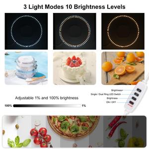 Kit de Estúdio Fotográfico Portátil com Painel LED de 23cm em PVC, Tenda de Iluminação para Fotos com <span class=keywords><strong>6</strong></span> Fundos Coloridos - Product Image 6