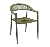 Usine de Guangzhou Offre Spéciale moderne fauteuil en rotin chaise de jardin extérieur intérieur chaise en corde