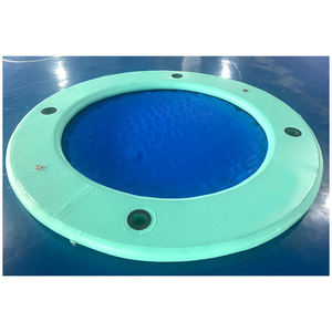 Hamac flottant gonflable de luxe pour la <span class=keywords><strong>piscine</strong></span>, chaise longue ronde avec fond en maille, île gonflable pour les fêtes au bord de la <span class=keywords><strong>piscine</strong></span> et les événements estivaux - Product Image 6