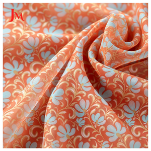 Tissu en mousseline de polyester respirant à motif floral imprimé 72 GSM, en rouleau, pour hijab féminin - Product Image 2