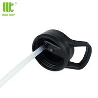 Unique Group Bouteille d'eau d'hydratation en acier inoxydable Minimalist Wide pour couvercle de paille pour boissons chaudes et froides Drinkwa parfait pour enfants