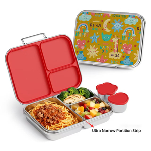 <span class=keywords><strong>กล่อง</strong></span>ข้าวสแตนเลสแบบน่ารัก ป้องกันการรั่วซึม 3 ช่อง ใช้กับไมโครเวฟและเครื่องล้างจานได้ ปลอดสาร BPA - Product Image 6