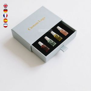 Caja de Muestras de Perfume de Lujo Hecha a Mano, Diseño Personalizado, Mini Caja de Perfume de 10 ml con Cajón - Product Image 1