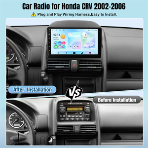 Android 9 Inch 4 Core 2 + 32gb Carplay Autoradio Android pour Honda CRV 2002-2006 Gps Wifi 4g <span class=keywords><strong>Fm</strong></span>/rds Hi-fi Bt Dsp - Product Image 2