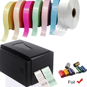 Tùy chỉnh in ấn satin để cuộn Carbon băng máy in satin máy in để bán satin Ribon vải nhãn in chuyển nhiệt - Product Image 1
