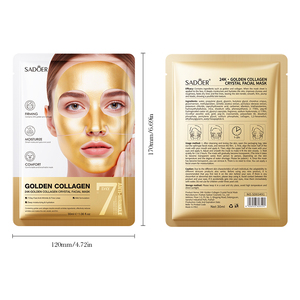 Mascarilla Facial de Cristal de Colágeno Dorado SADOER, Hidratante, Mejora la Sequedad, Repara la Piel Dañada - Product Image 6